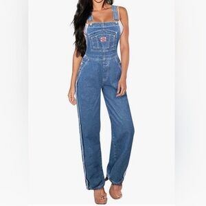 EUC Vintage Revolt Classic Blue Denim Women's Overalls